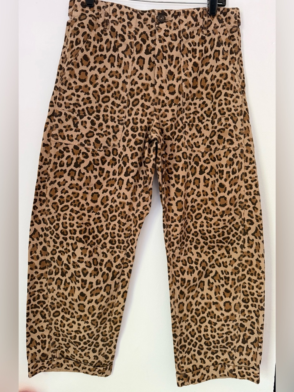 pistola Leopard-Print Pants in Tan & Black TORI UTILITY PANT - FELINE - Picture 12 of 14
